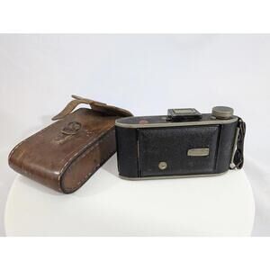 VNTG Beier Beirax Folding Camera 120 Film Victar 1:4.5 105mm Lens Germany Case
